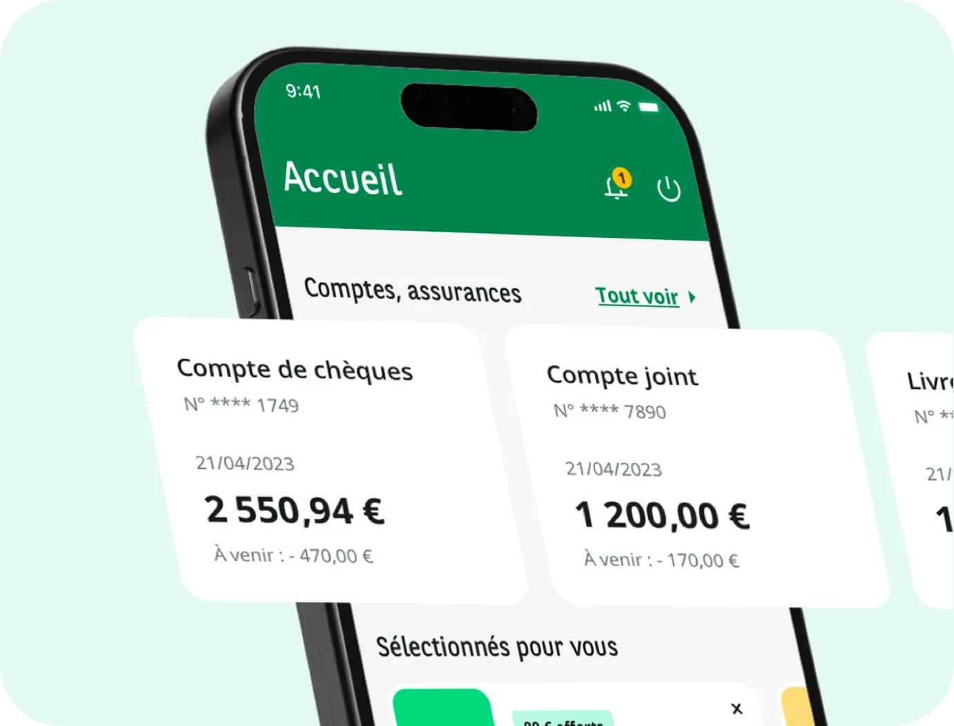 Visualiser le solde de vos comptes